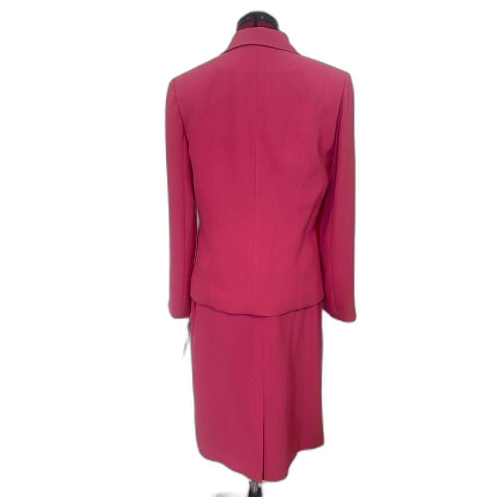 NWT Le Suit Skirt Suit Women's Size 8 Pink 2-Piece Set Blazer & Skirt - Picture 10 of 13